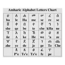 Amharic Alphabet 33rd Degree Rastafari Groundation
