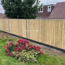closed board fencing with dura post