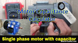 single phase motor capacitor
