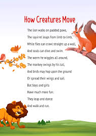 how creatures move cbse english poem