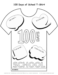 Free coloring sheets to print and download. 100 Days Of School Coloring Page 100 Days T Shirt Planerium