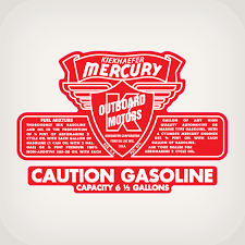 gallons gasoline fuel tank decal