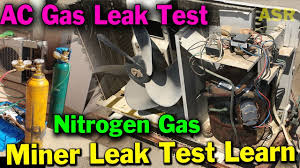 how leak test with nitrogen gas leak