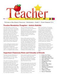 Best Photos Of School Newsletter Templates For Word Free