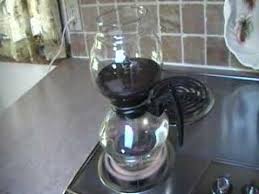 vine cory vacuum coffee pot brewing
