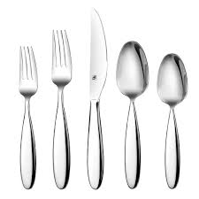 d m 20 piece flatware set 18 10 stainless steel mirror polish silverware service for 4