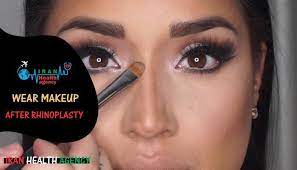 wear makeup after rhinoplasty