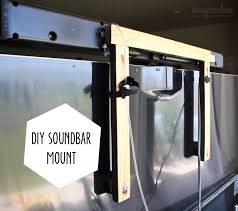 So, a wide speaker like a soundbar can spread the audio wider, and make it sound strong because of multiple woofers and tweeters inside, angled to best effect. Diy Soundbar Mount Honeybear Lane