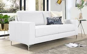 Baltimore White 3 Seater Sofa