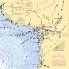 Florida Steinhatchee Deadman Bay Nautical Chart Decor