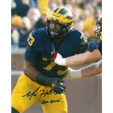 University Of Michigan Football Maurice Hurst Jr Autographed