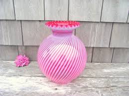 Antique Cranberry Pink Glass Fenton