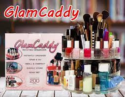 glam caddy rotating cosmetic organizer