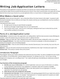 What Makes A Good Letter Parts Of A Job Application Letter