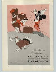 1947 paper ad walt disney character