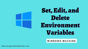 edit and delete environment variables