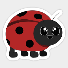cute insect ladybug gift sticker