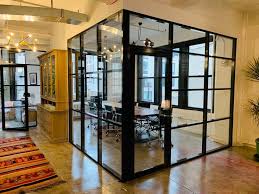Glass And Aluminum Office Partition