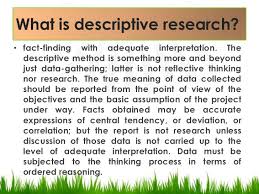 Define descriptive research methods Pinterest