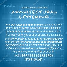 hand made font architectural lettering