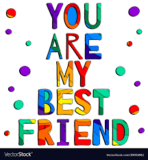 best friend royalty free vector image