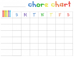 Blank Printable Chore Charts Room Surf Com