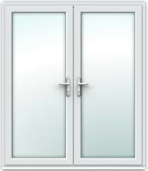 white upvc french doors patio doors