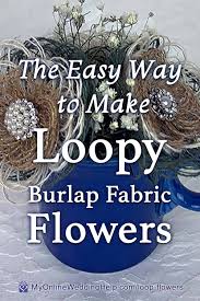 easy diy burlap flowers