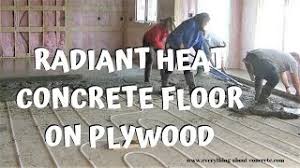 radiant heat concrete floor over
