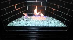 gas fireplace conversion to fire glass