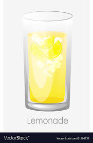 lemonade ice glass yellow lemon juice