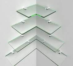 Modern Corner Shelf Glass Acrylic