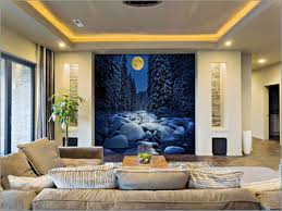 Digital Glass Tiles Living Room At