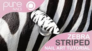 quick and easy zebra print nail art by