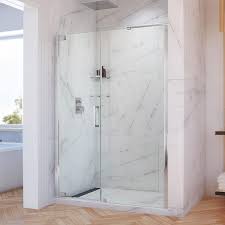 Frameless Pivot Shower Door In Chrome