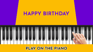 happy birthday song on piano learn to