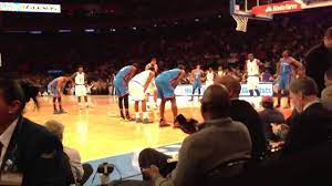 nyc knicks floor seats with duchovny as