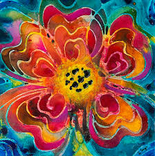 Summer Love Colorful Abstract Flower