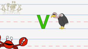 W and v were used interchangeably in many languages once the letter v had been established as different from u. Write The Letter V Alphabet Writing Lesson For Children The Singing Walrus Youtube
