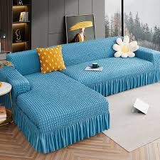 High Elastic L Shaped Sofa Cover With