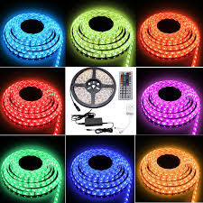 Besdata 16 4ft 5m Waterproof Rope Lights 300 Led 5050 Smd Color Changing Redgb 12v 5a Power Supply 44 Key Remote Ir Controller Muliti Color Battery