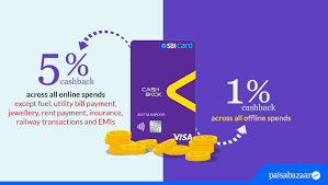 cashback sbi card features fees