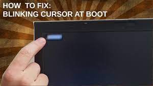 blinking cursor when booting windows