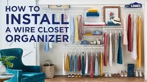 how to install wire closet shelving