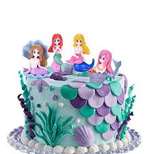Find the best cake decoration and cake ideas. Buy 4 Pcs Lovely Mermaid Characters Figurines For Ocean Theme Cake Decoration Cake Toppers Or Aquarium Fish Tank Decoration Online In Turkey B0917b78b4