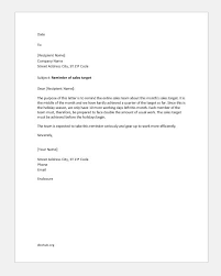 You do not need to write your own address. Sales Letter Template Sales Target Letter Template