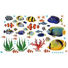 sea wall decals fish wall decals
