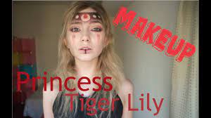 princess tiger lily inspired makeup