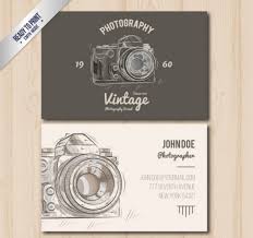 photography business cards in psd