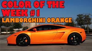 lamborghini orange color of the week